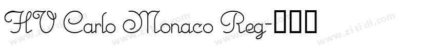 HV Carlo Monaco Reg字体转换